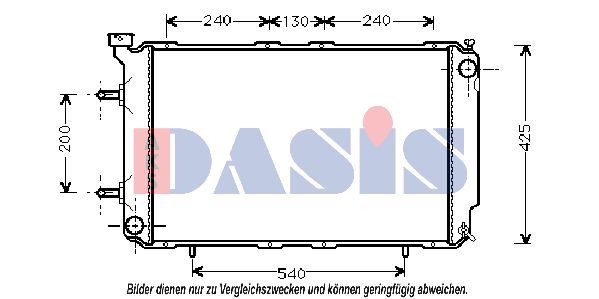 AKS DASIS Радиатор, охлаждение двигателя 350006N